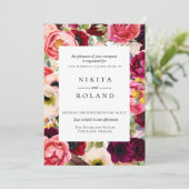 ボヘミア開花結婚式招待状 招待状 (スタンド正面)