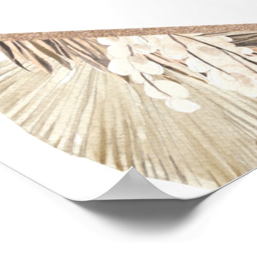 ボヘミア|砂漠|ブライダルシャワーの舞台,ブライダルシャワー ポスター (角)