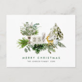 ボヘミエレガントアンクリスマスコンポジションホリデー ポストカード (正面)