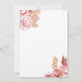 ボヘミエレガントアンバラブライダルシャワー招待 招待状 (裏面)