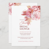ボヘミエレガントアンバラブライダルシャワー招待 招待状 (正面/裏面)