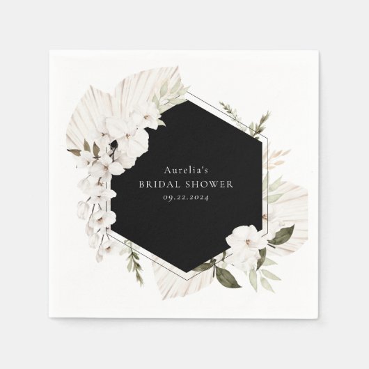 ボヘミエレガントアンフローラナプキンス スタンダードカクテルナプキン (正面)