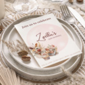 ボヘミエレガントアン春誕生日パルティー 招待状