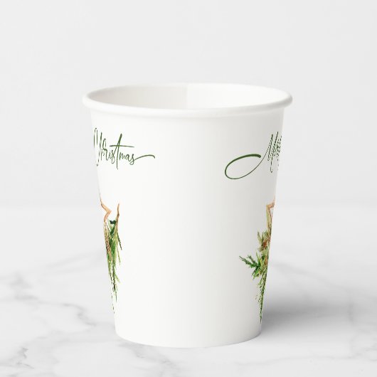 ボヘミエレガントアン・メリー・クリスマスの作文 紙コップ (左)