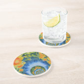 ボヘミエレガントン風レトロひまわり コースター (側面)