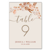 ボヘミエレガント書台本 テーブルナンバー (裏面)