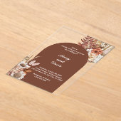 ボヘミカスタムアンフローラアクリル結婚式招待状 アクリル招待状 (レイダウン)