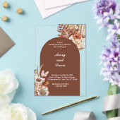 ボヘミカスタムアンフローラアクリル結婚式招待状 アクリル招待状 (インサイチュ (ウェディング))