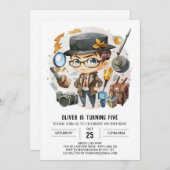 ボヘミカスタムアン誕生日 招待状 (正面/裏面)