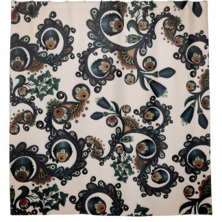 ボヘミカラフルアンボホヒッピモダンシックパターンショー シャワーカーテン