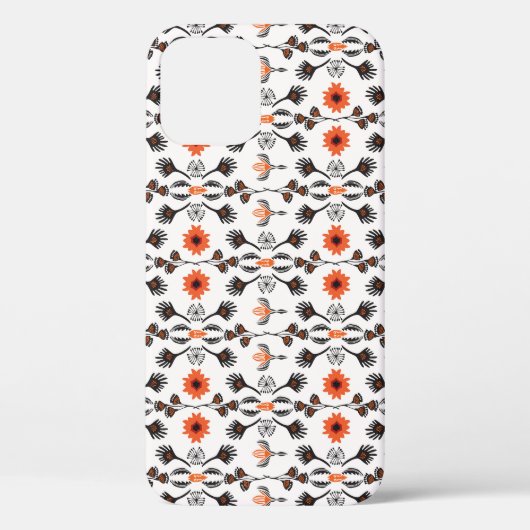 ボヘミストライプのアンフローラ:手書きヴィンテージ。 Case-Mate iPhoneケース (裏面)