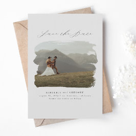 ボヘミナモダンムのミニマリスト日付写真を保存 セーブザデート