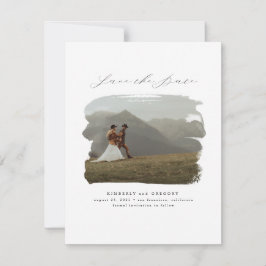 ボヘミナモダンムのミニマリスト日付写真を保存 セーブザデート