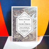 ボヘミニマルミアン地球トーン抽象芸術アー結婚ト 招待状