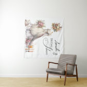 ボヘミビクトリアンア結婚のドレスティーブライダルシャワー タペストリー (インサイチュ(横))