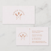 ボヘミフェミニンアンボホアロークレスト&モノグラム 名刺 (正面/裏面)