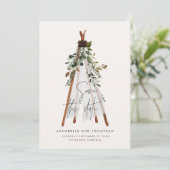 ボヘミモダンアンのテペ植物素朴な裏庭 セーブザデート (スタンド正面)