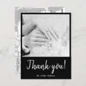 ボヘミモダンアン写真ブラックフレーム ポストカード (正面/裏面)