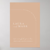 ボヘミモダンアン・タン・結婚アーチ歓迎ポスター ポスター (正面)