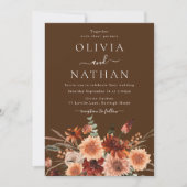 ボヘミモダンア結婚ス 招待状 (正面)