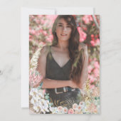 ボヘミモダンフローラキンセアニェラ写真カード セーブザデート (裏面)