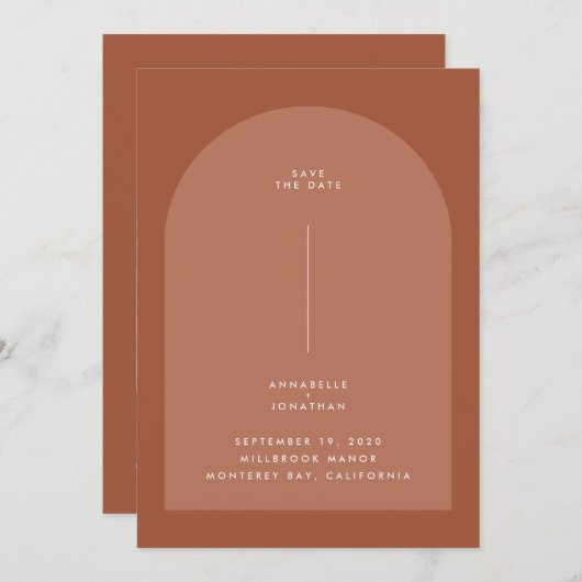 ボヘミモダンミニマルアのテラコッタ写真の幾何学的 (正面/裏面)