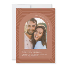 ボヘミモダンミニマルアの錆テラコッタ幾何学的