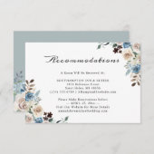 ボヘミ素朴フローラ結婚の宿泊施設 エンクロージャーカード (正面/裏面)