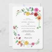 ボヘミ結婚アンフローラ招待状 招待状 (正面)