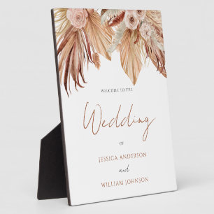 ボヘミ結婚アン歓迎エントランスの看板 フォトプラーク