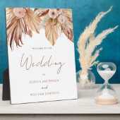 ボヘミ結婚アン歓迎エントランスの看板 フォトプラーク (側面)