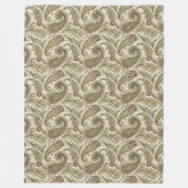 ボヘミ自然アン旋回パターン付きソフトブランケット フリースブランケット (正面)