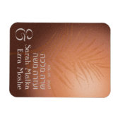 ボヘミ自然アン青銅ユダヤ人チュッパヘブライ マグネット (横)