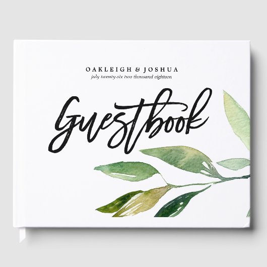 ボヘミ葉ア結婚のゲストブック ゲストブック (正面)