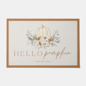 ボヘムボホテラコッタハローパンプキン秋秋 ドアマット (正面)