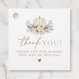 ボヘムボホ秋テラコッタフローラパンプキン フェイバータグ