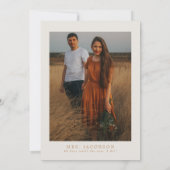 ボヘメテラコッタフローラボホアーチブライダルシャワー 招待状 (裏面)