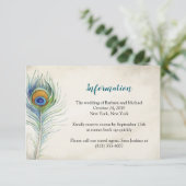 ボヘメ結婚ンの情報カード孔雀の羽 エンクロージャーカード (スタンド正面)