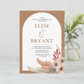 ボヘモダンミアンアーチフローラ結婚ズ 招待状 (スタンド正面)