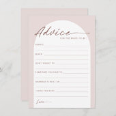 ボヘモダンミアンアーチブライドへアドバイスカード サンキューカード (正面/裏面)