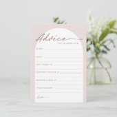 ボヘモダンミアンアーチブライドへアドバイスカード サンキューカード (スタンド正面)