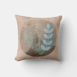 ボヘモダンミアンスタイルの葉 クッション