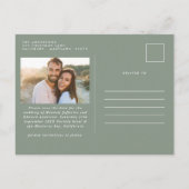 ボヘモダンミアンセージ緑のパンパスグラスフォトアンノ 案内ポストカード (裏面)