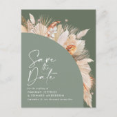 ボヘモダンミアンセージ緑のパンパスグラスフォトアンノ 案内ポストカード (正面)