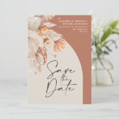 ボヘモダンミアンテラコッタパンパスグラススタイリッシュグラス セーブザデート (スタンド正面)