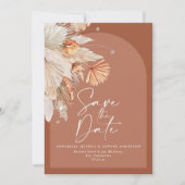 ボヘモダンミアンテラコッタパンパスグラススタイリッシュグラス セーブザデート (正面)