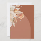 ボヘモダンミアンテラコッタパンパスグラススタイリッシュサ セーブザデート (裏面)