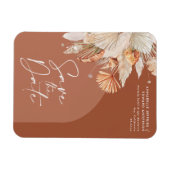 ボヘモダンミアンテラコッタパンパスグラススタイリッシュサ マグネット (横)