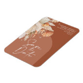 ボヘモダンミアンテラコッタパンパスグラススタイリッシュサ マグネット (左側)