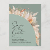 ボヘモダンミアンテラコッタパンパスグラスセージ緑 案内ポストカード (正面)